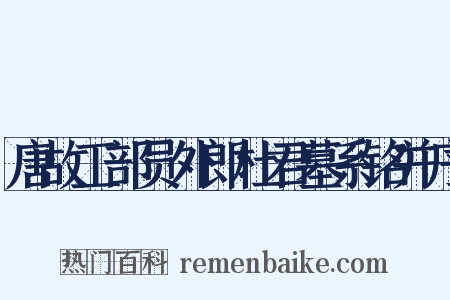 唐故工部员外郎杜君墓系铭并序是什么意思的图片